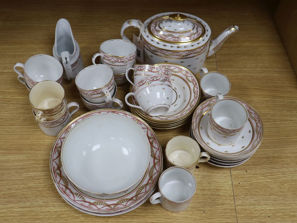 An English porcelain tea / coffee set, circa 1815